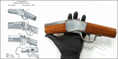 Первый оружейный патент Джона Браунинга Фото №1